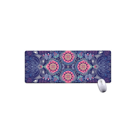Ornamental Paisley Mandala Print Extended Mouse Pad