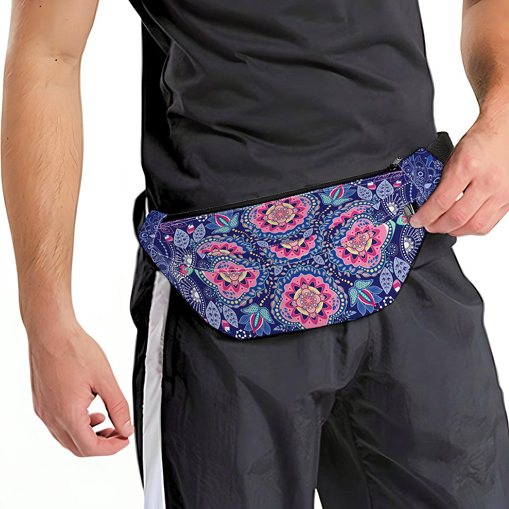 Ornamental Paisley Mandala Print Fanny Pack