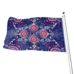 Ornamental Paisley Mandala Print Flag