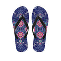 Ornamental Paisley Mandala Print Flip Flops