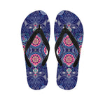 Ornamental Paisley Mandala Print Flip Flops