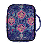 Ornamental Paisley Mandala Print Front Pocket Bible Bag