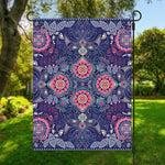 Ornamental Paisley Mandala Print Garden Flag