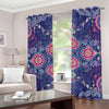 Ornamental Paisley Mandala Print Grommet Curtains