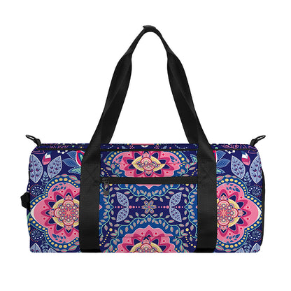 Ornamental Paisley Mandala Print Gym Bag
