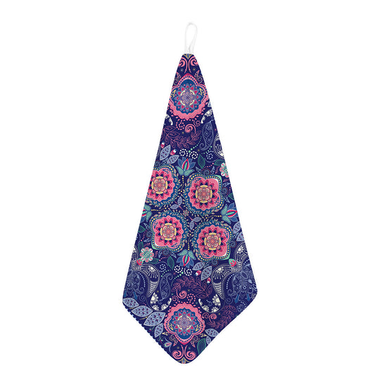 Ornamental Paisley Mandala Print Hand Towel