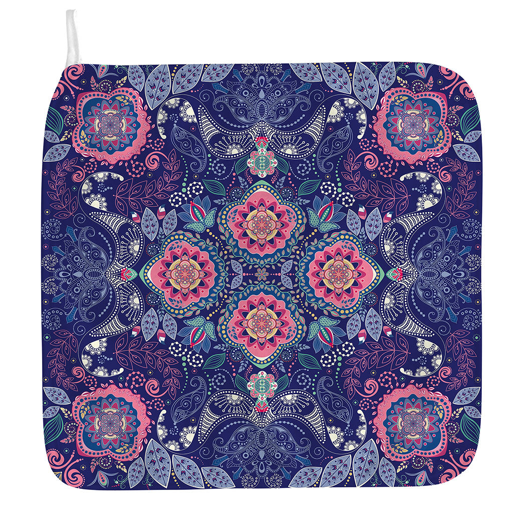 Ornamental Paisley Mandala Print Hand Towel