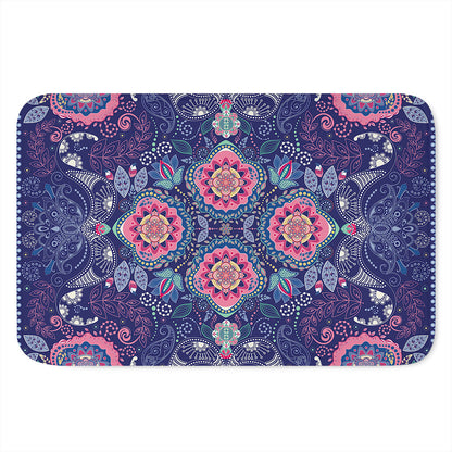 Ornamental Paisley Mandala Print Indoor Door Mat