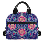 Ornamental Paisley Mandala Print Insulated Lunch Bag