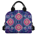 Ornamental Paisley Mandala Print Insulated Lunch Bag