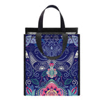 Ornamental Paisley Mandala Print Insulated Lunch Tote