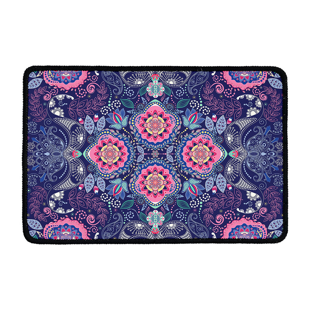 Ornamental Paisley Mandala Print Kitchen Mat