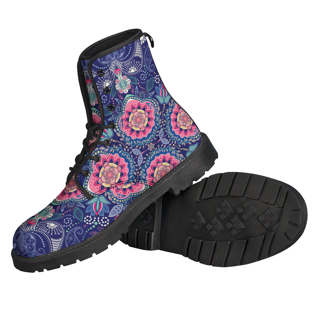 Ornamental Paisley Mandala Print Backpack