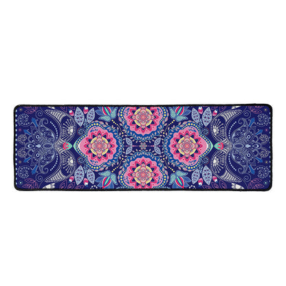 Ornamental Paisley Mandala Print Long Kitchen Mat