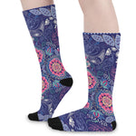 Ornamental Paisley Mandala Print Long Socks