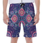 Ornamental Paisley Mandala Print Men's Beach Shorts