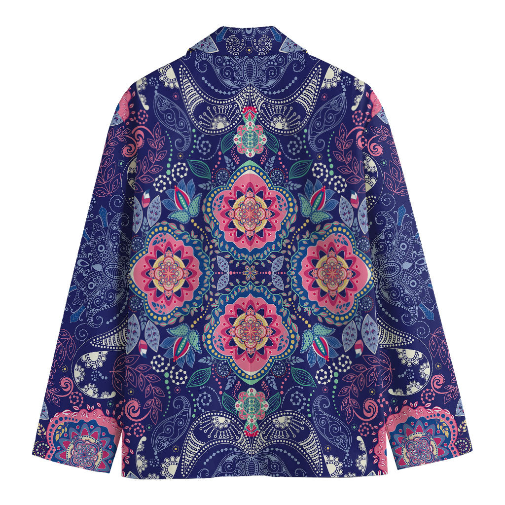 Ornamental Paisley Mandala Print Men's Blazer