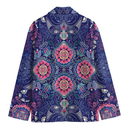 Ornamental Paisley Mandala Print Men's Blazer