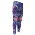 Ornamental Paisley Mandala Print Men's Compression Pants