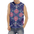 Ornamental Paisley Mandala Print Men's Fitness Tank Top