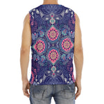 Ornamental Paisley Mandala Print Men's Fitness Tank Top