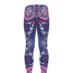 Ornamental Paisley Mandala Print Men's leggings