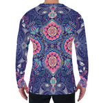 Ornamental Paisley Mandala Print Men's Long Sleeve T-Shirt