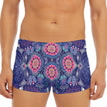Ornamental Paisley Mandala Print Men's Short Boxer Briefs
