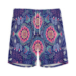Ornamental Paisley Mandala Print Men's Sports Shorts