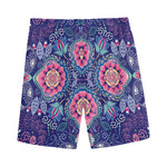 Ornamental Paisley Mandala Print Men's Sports Shorts