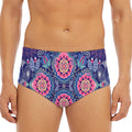 Ornamental Paisley Mandala Print Men's Triangle Swim Briefs