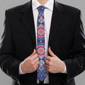Ornamental Paisley Mandala Print Necktie