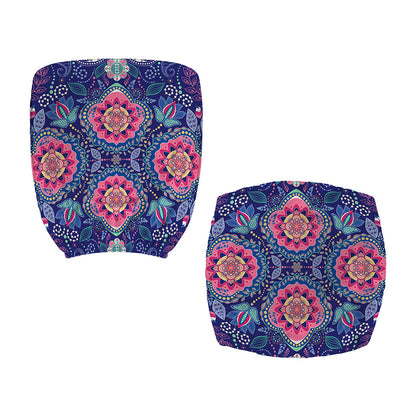 Ornamental Paisley Mandala Print Office Chair Cover