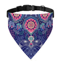 Ornamental Paisley Mandala Print Over The Collar Dog Bandana
