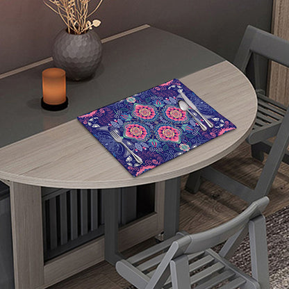 Ornamental Paisley Mandala Print Placemat