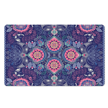 Ornamental Paisley Mandala Print Polyester Doormat