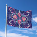 Ornamental Paisley Mandala Print Polyester Flag