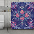 Ornamental Paisley Mandala Print Polyester Shower Curtain