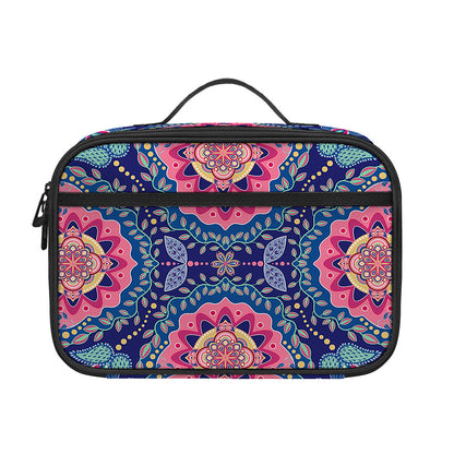 Ornamental Paisley Mandala Print Portable Lunch Bag
