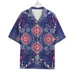 Ornamental Paisley Mandala Print Rayon Hawaiian Shirt