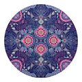 Ornamental Paisley Mandala Print Round Blanket