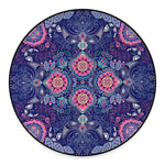 Ornamental Paisley Mandala Print Round Floor Mat