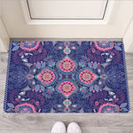 Ornamental Paisley Mandala Print Rubber Doormat