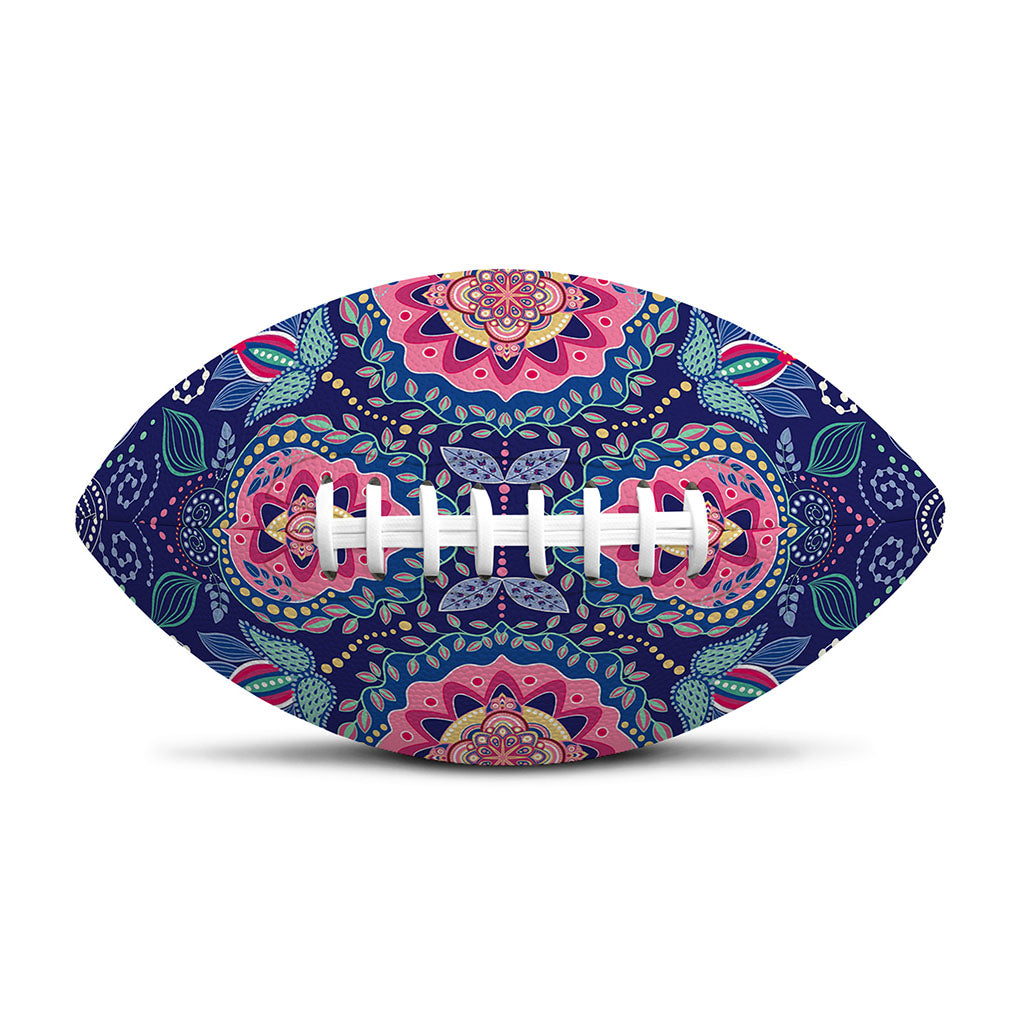 Ornamental Paisley Mandala Print Rugby Ball