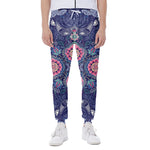 Ornamental Paisley Mandala Print Scuba Joggers