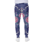 Ornamental Paisley Mandala Print Scuba Joggers