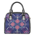 Ornamental Paisley Mandala Print Shoulder Handbag