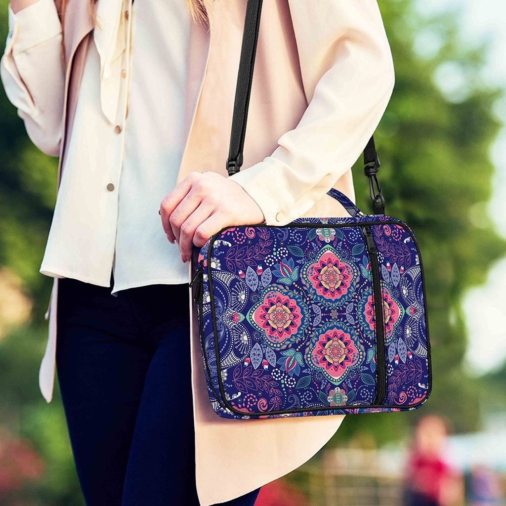 Ornamental Paisley Mandala Print Shoulder Strap Bible Bag