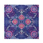 Ornamental Paisley Mandala Print Silk Bandana