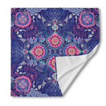 Ornamental Paisley Mandala Print Silk Bandana